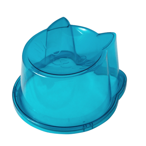 Comedouro Ergonômico PetLon Cor Azul Ciano para Gatos 150ml