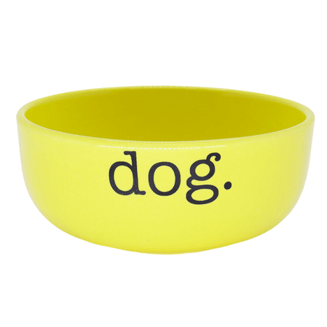 Comedouro Cerâmica P Pet Injet Dog Amarelo para Cães Comedouro Cerâmica P Pet Injet Dog Amarelo para Cães