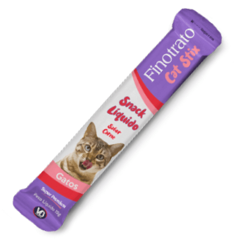 Petisco Úmido Finotrato Cat Stix Carne Gatos 15g - 1Un. Petisco Úmido Finotrato Cat Stix Carne Gatos 15g - 1Un.