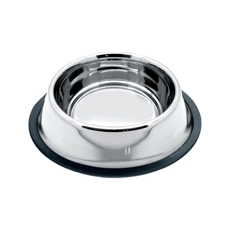 Comedouro de Inox Tamanho 02 - Chalesco Comedouro de Inox Tamanho 02 - Chalesco