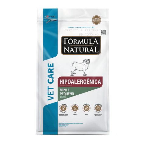 Ração Fórmula Natural Vet Care Hipoalergênica para Cães de Porte Mini E Pequeno 10,1kg