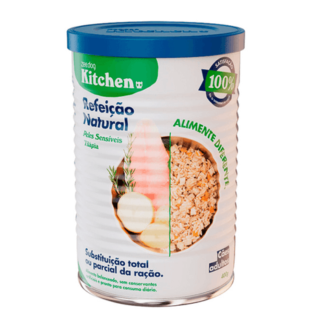 Refeição Natural Zee.Dog Kitchen Lata para Cães Adultos Peles Sensíveis 400gr