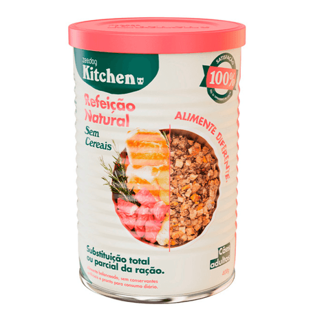 Refeição Natural Zee.Dog Kitchen Lata para Cães Adultos Sem Cereais 400g Refeição Natural Zee.Dog Kitchen Lata para Cães Adultos Sem Cereais 400g