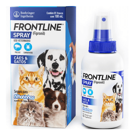 Frontiline Spray Antiparasitário em 100ml Frontiline Spray Antiparasitário em 100ml