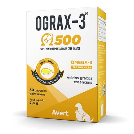 Ograx-3 500mg com 30 Comprimidos