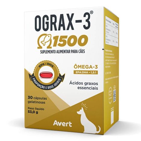 Ograx 3 Avert 1500mg 30 cápsulas