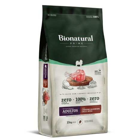 Ração Bionatural Prime Cães de Raças Pequenas Adultos Cordeiro 15 kg Ração Bionatural Prime Cães de Raças Pequenas Adultos Cordeiro 15 kg