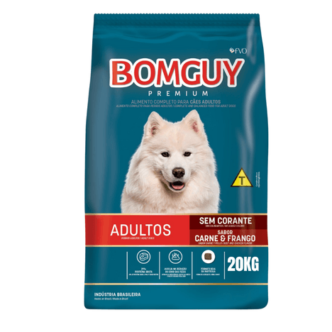 Ração Bomguy Carne e Frango para Cães Adultos 20 kg Ração Bomguy Carne e Frango para Cães Adultos 20 kg