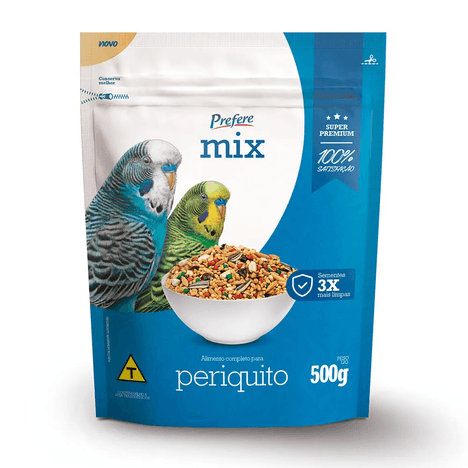 Alimento Prefere Mix para Periquito 500g Alimento Prefere Mix para Periquito 500g