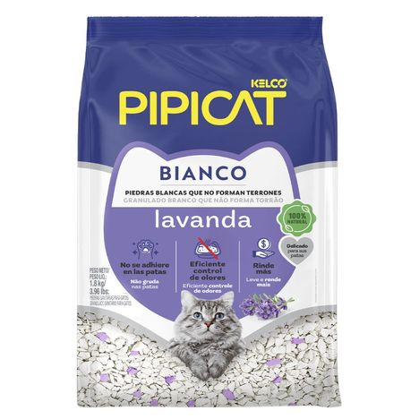 Granulado Sanitário Pipicat Bianco Lavanda 1,8 kg Granulado Sanitário Pipicat Bianco Lavanda 1,8 kg