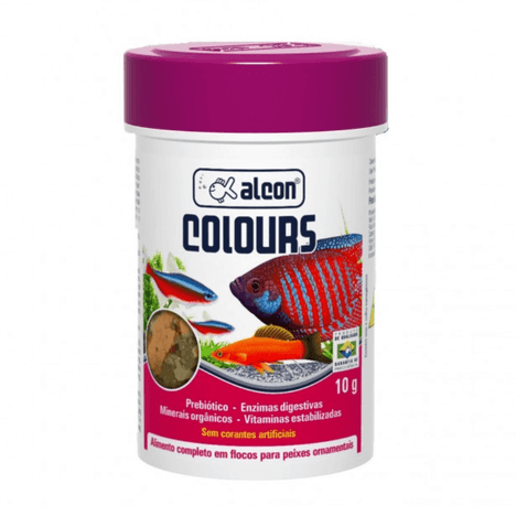 Alimento Alcon Colours para Peixes 10g Alimento Alcon Colours para Peixes 10g