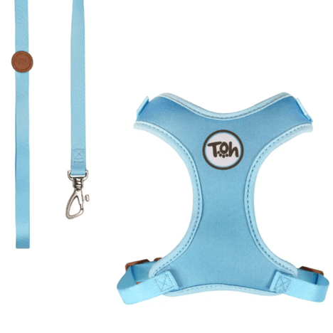 Conjunto Peitoral Neocomfy H Toh Azul para Gato Conjunto Peitoral Neocomfy H Toh Azul para Gato