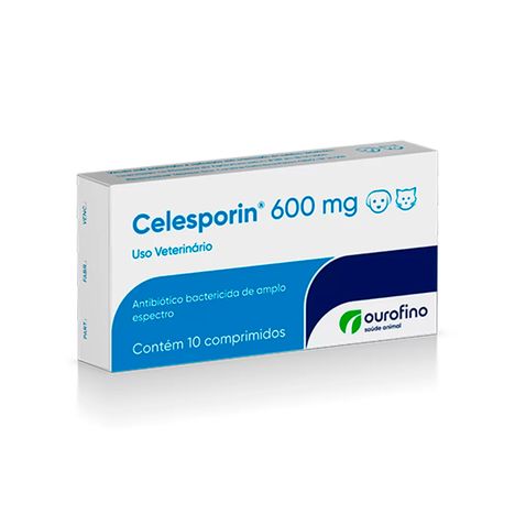 Celesporin Ourofino 600mg 10 Comprimidos
