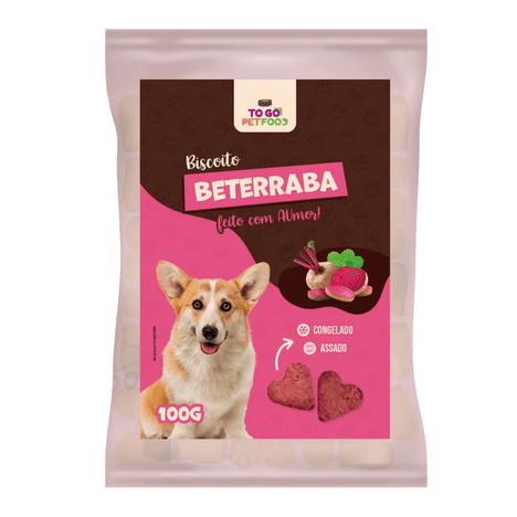 Biscoito Congelado Sabor Beterraba 100gr