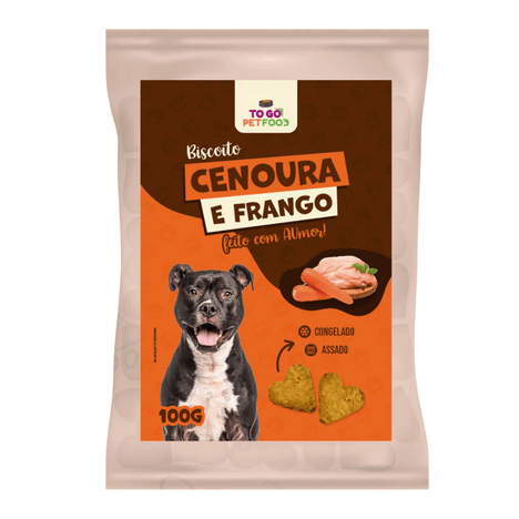 Biscoito Congelado Sabor Cenoura e Frango 100gr