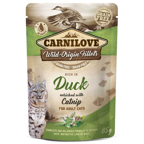 Carnilove Cat Patê de Pato e Catnip 85g Carnilove Cat Patê de Pato e Catnip 85g