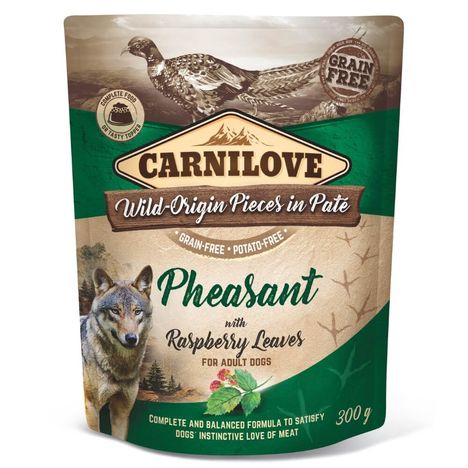Carnilove Dog Pouch Patê Faisão com Folhas de Framboesa 300g Carnilove Dog Pouch Patê Faisão com Folhas de Framboesa 300g