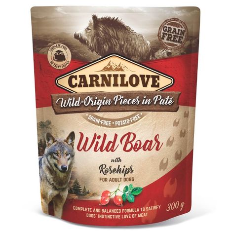 Carnilove Dog Pouch Patê Javali com Rosa Mosqueta 300g Carnilove Dog Pouch Patê Javali com Rosa Mosqueta 300g