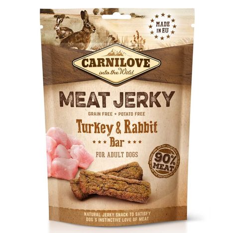 Carnilove Jerky Coelho e Peru 100g Carnilove Jerky Coelho e Peru 100g