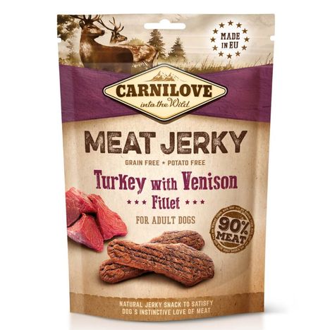 Carnilove Jerky Carne de Veado e Peru 100g