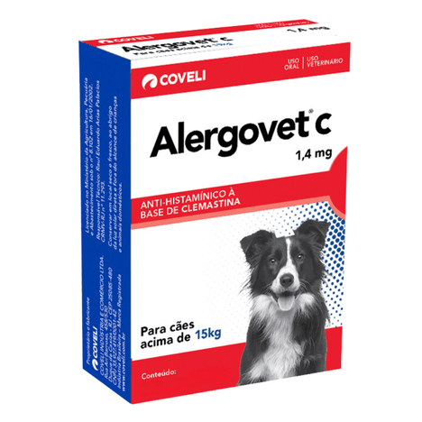 Alergovet 1,4mg com 20 Comprimidos Alergovet 1,4mg com 20 Comprimidos