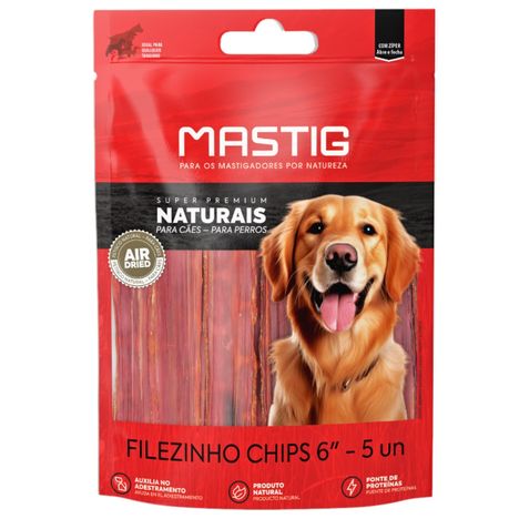 Petisco Filezinho Mastig Chips 6 Petisco Filezinho Mastig Chips 6