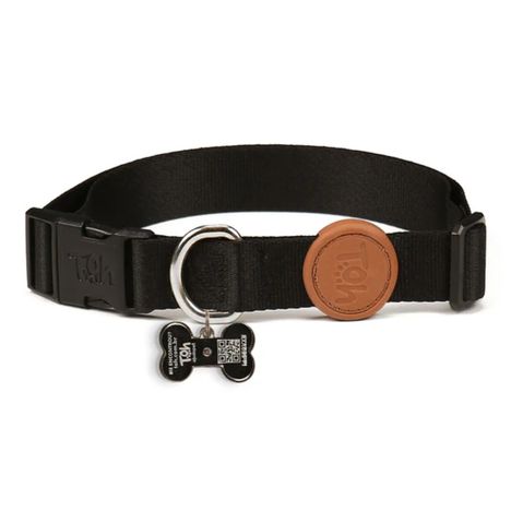 Coleira Tag ID QR Code Black P Coleira Tag ID QR Code Black P