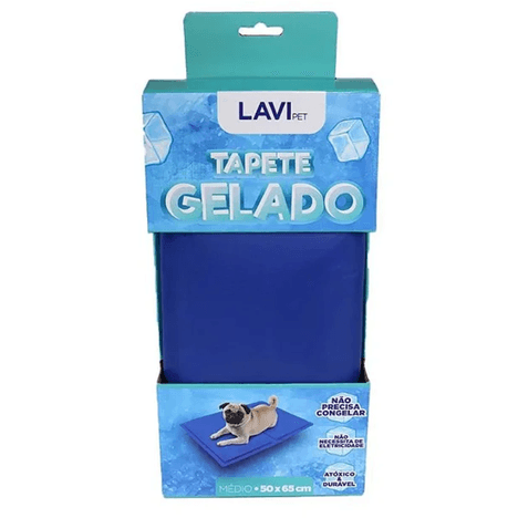 Tapete Gelado Lavipet Azul - M