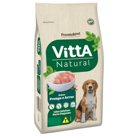 Ração Vitta Natural Cães Adultos Porte Pequeno Frango & Arroz 3 kg Ração Vitta Natural Cães Adultos Porte Pequeno Frango & Arroz 3 kg