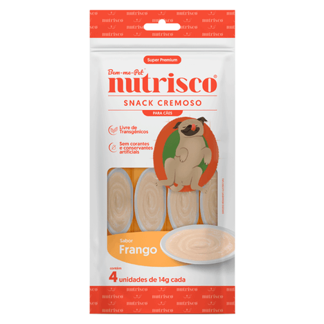 Petisco para Cães Snack Cremoso Nutrisco Sabor Frango 56g Petisco para Cães Snack Cremoso Nutrisco Sabor Frango 56g