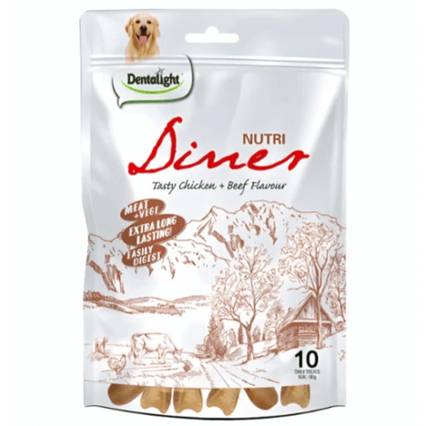Petisco Natural para Cães Nutri Diner Sabor Carne e Frango 180gr Petisco Natural para Cães Nutri Diner Sabor Carne e Frango 180gr