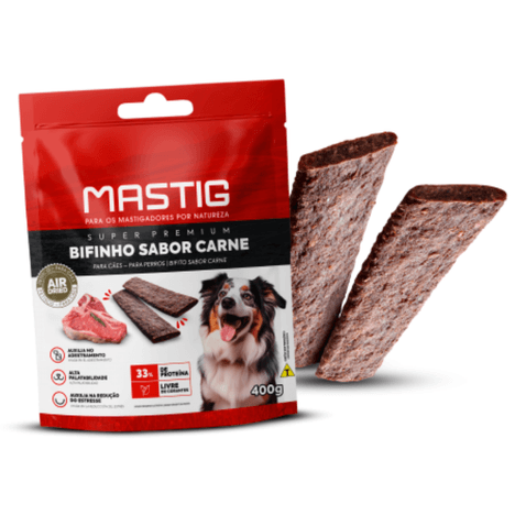 Bifinho Mastig Sabor Carne 400g