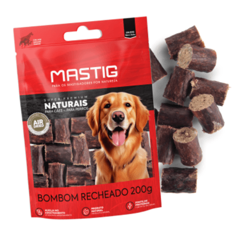 Petisco Bombom Recheado Mastig para Cães 200g