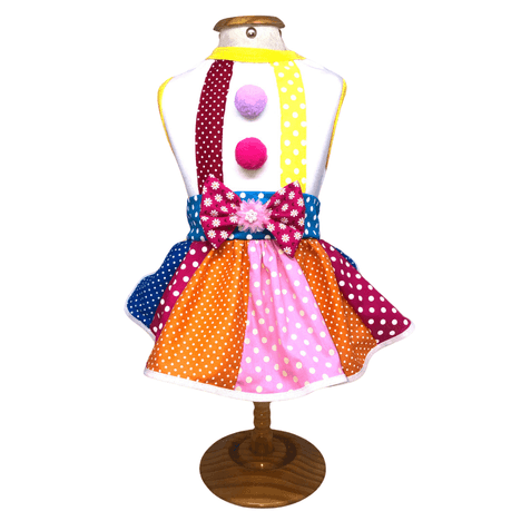 Vestido Fantasia com Estampa Palhacinha Patata P Vestido Fantasia com Estampa Palhacinha Patata P