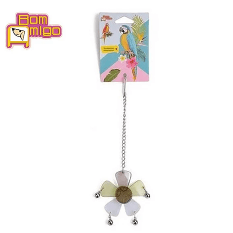 Brinquedo para Pássaros Bird Flower Guizo Brinquedo para Pássaros Bird Flower Guizo