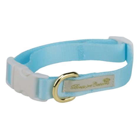 Coleira em Seda Azul Bebe M Coleira em Seda Azul Bebe M