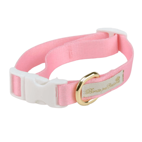 Coleira em Seda Rosa Bebê M Coleira em Seda Rosa Bebê M