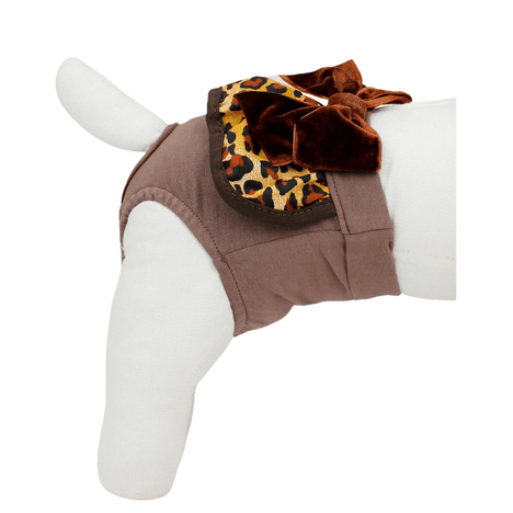 Calcinha Babado Animal Print Onça G