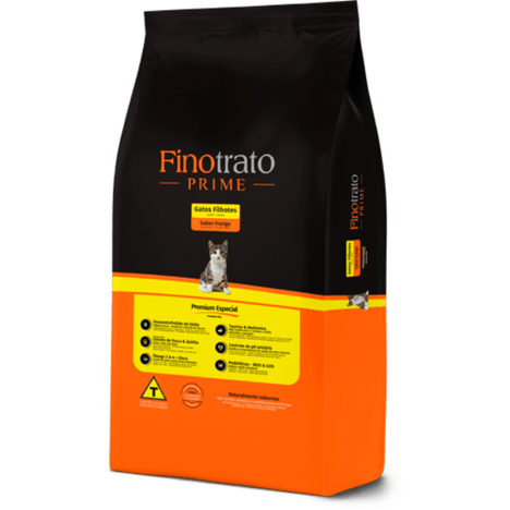 Ração Finotrato Prime Para Gatos Filhotes Sabor Frango 3 kg Ração Finotrato Prime Para Gatos Filhotes Sabor Frango 3 kg