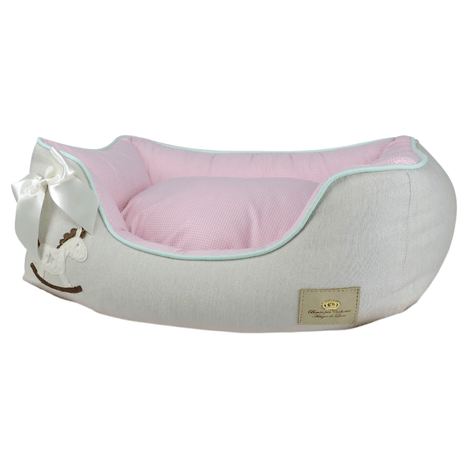 Cama Elegance Carrossel Rosa G Cama Elegance Carrossel Rosa G