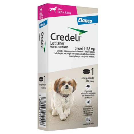 Antipulgas Credeli de 2,5kg á 5,5kg com 1 Comprimido Antipulgas Credeli de 2,5kg á 5,5kg com 1 Comprimido