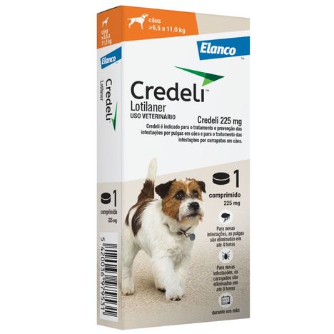 Antipulgas Credeli de 5,5kg á 11kg com 1 Comprimido Antipulgas Credeli de 5,5kg á 11kg com 1 Comprimido