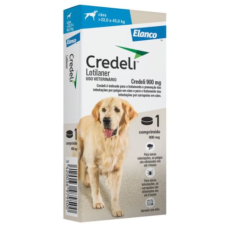 Antipulgas Credeli Elanco para Cães 22 a 45kg - 1 Comprimido