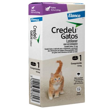 Antipulgas Credeli Gatos de 0,9kg á 2kg com 1 Comprimido Antipulgas Credeli Gatos de 0,9kg á 2kg com 1 Comprimido