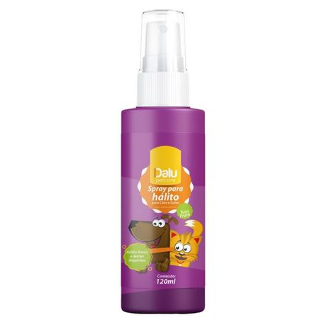 Spray Bucal para Cães e Gatos Dalu Tutti Frutti - 120ml Spray Bucal para Cães e Gatos Dalu Tutti Frutti - 120ml