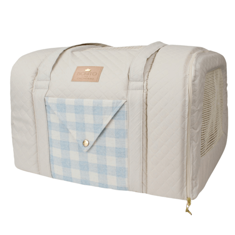 Bolsa para Avião Classic Xadrez Azul