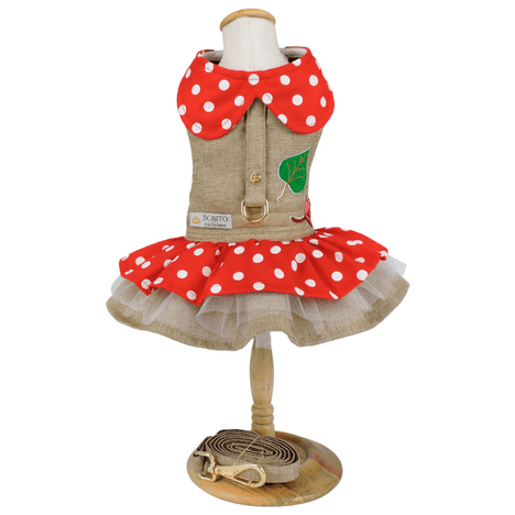 Vestido com Guia Lady Cogumelo Vermelho GG
