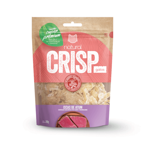 Natural Crisp para Gatos Sabor Isca de Atum 20g Natural Crisp para Gatos Sabor Isca de Atum 20g