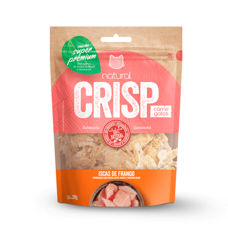 Natural Crisp para Gatos Sabor Isca de Frango 20gr Natural Crisp para Gatos Sabor Isca de Frango 20gr