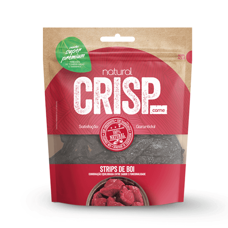 Natural Crisp para Cães Sabor Carne Strips de Boi 100gr